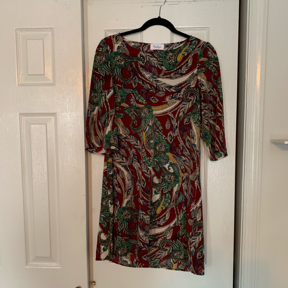 Patterned shift dress